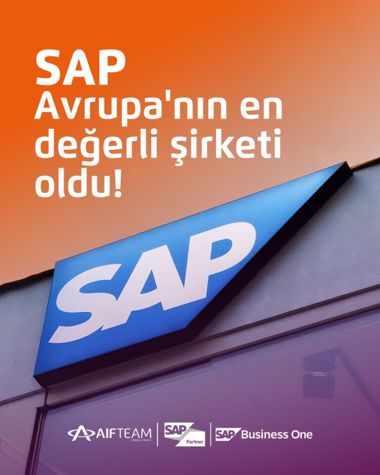 SAP Avrupa'nın Zirvesine Yükseldi
